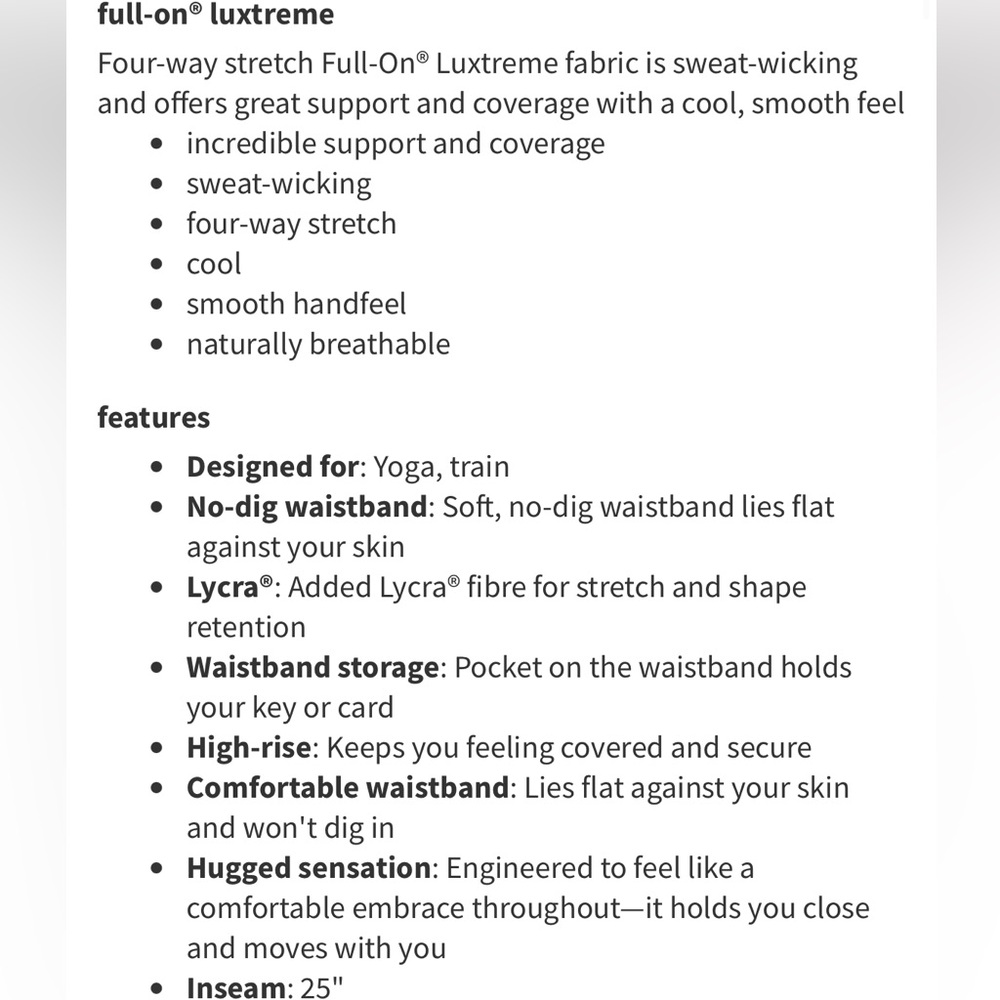 Lululemon Wunder Under High-Rise Tight 25" *Full-On Luxtreme springscape multi - Picture 12 of 12